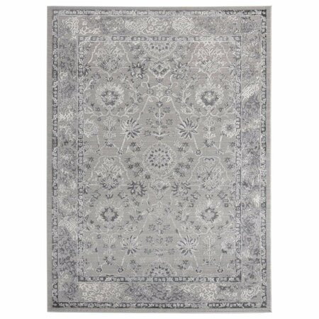 UNITED WEAVERS OF AMERICA Cascades Shasta Grey Area Rectangle Rug, 7 ft. 10 in. x 10 ft. 6 in. 2601 10272 912